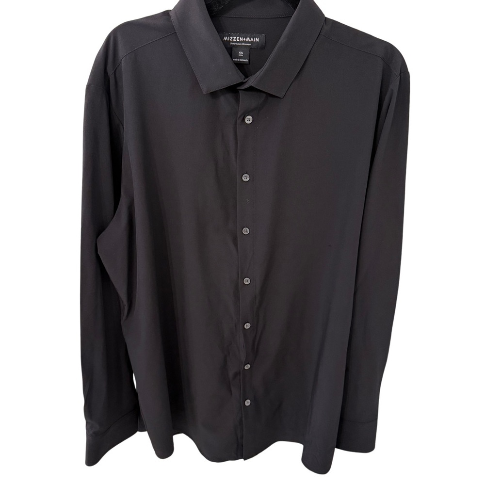 Mizzen+Main Black Dress Shirt Classic Design